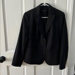 Talbots Elegant Black Wool Blazer size 4.